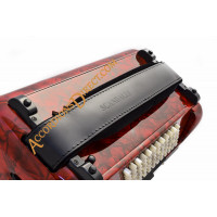 Scandalli Air 34 key 72 bass 4 voice red Scottish tuned accordion, MIDI options available